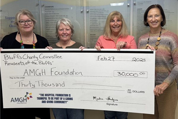 AMGH Foundation cheque