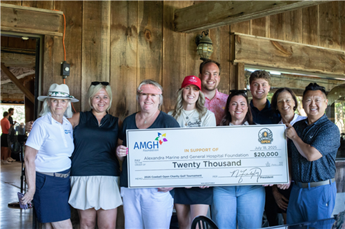 Group of AMGH Foundation members and Cowbell membe